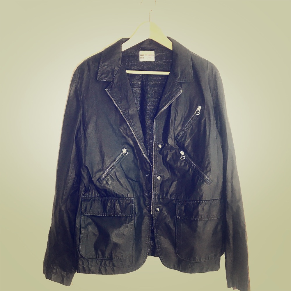 Tim Hamilton Washed 2008 Leather Motorcycle Jacket